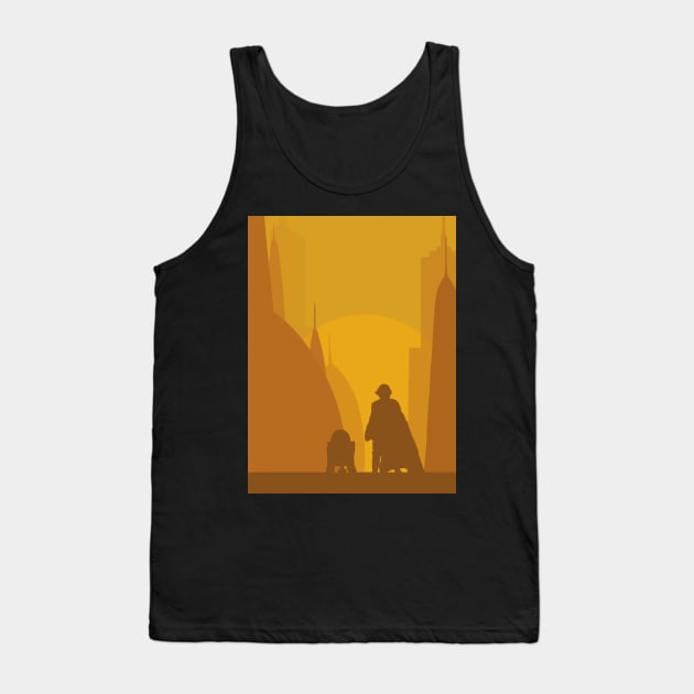 Anakin and r2d2 on Coruscant - Artprint Tank Top by Archana7